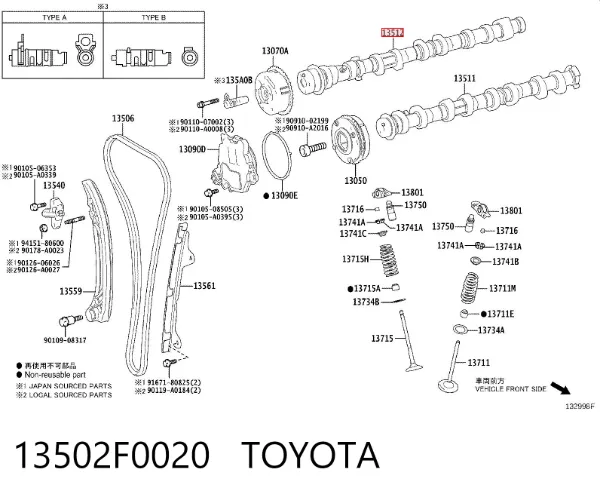  13502F0020 Toyota