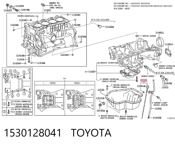 Sonda (indicador) do nível de óleo no motor Toyota Camry V