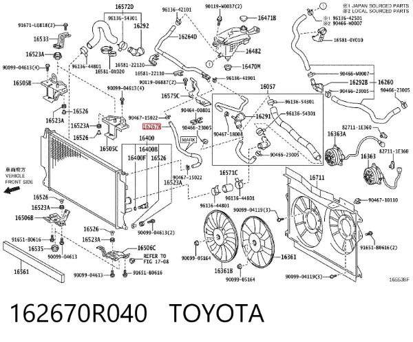  162670R040 Toyota