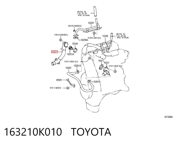  163210K010 Toyota