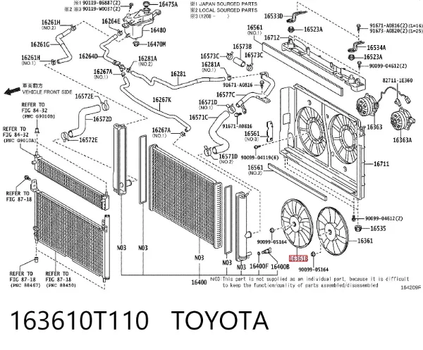  163610T110 Toyota