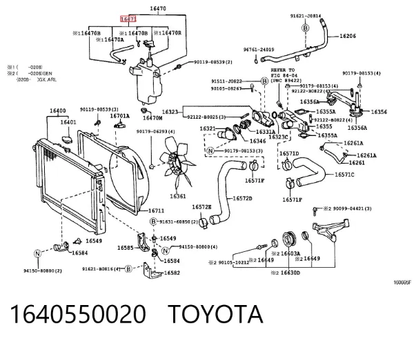  1640550020 Toyota
