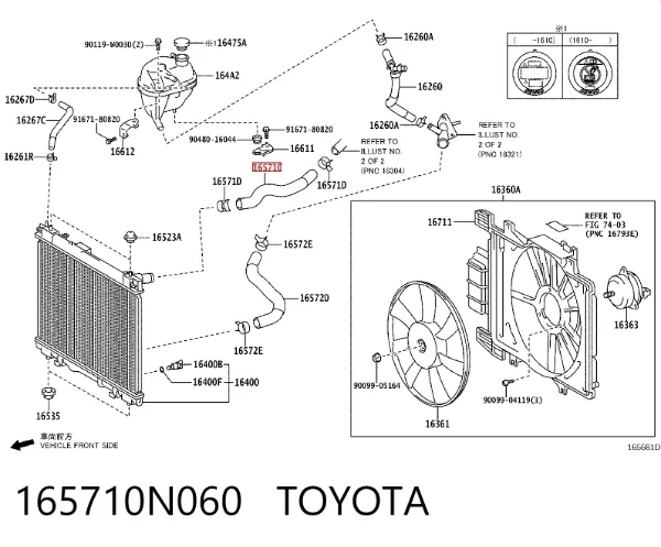  165710N060 Toyota