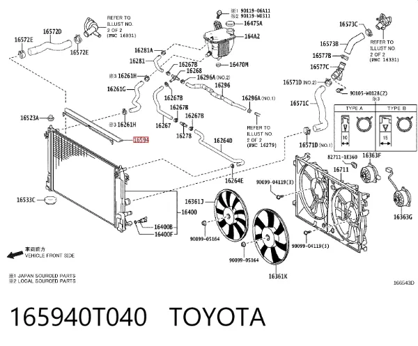  165940T040 Toyota