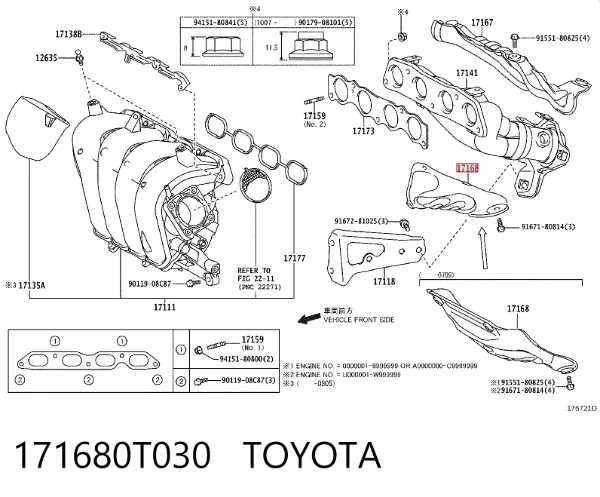  171680T030 Toyota