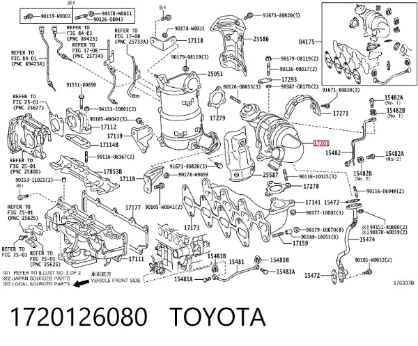 Turbina 1720126080 Toyota