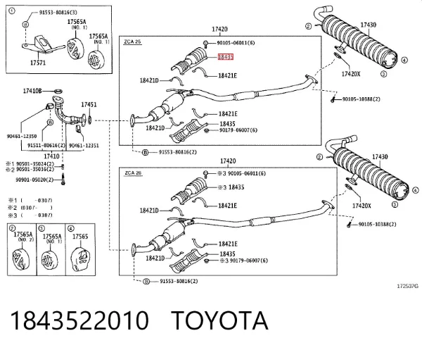  1843522010 Toyota