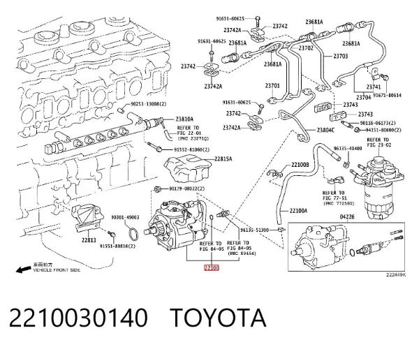 Bomba de combustível de pressão alta Toyota Land Cruiser PRADO