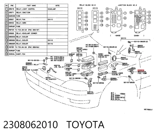  2308062010 Toyota
