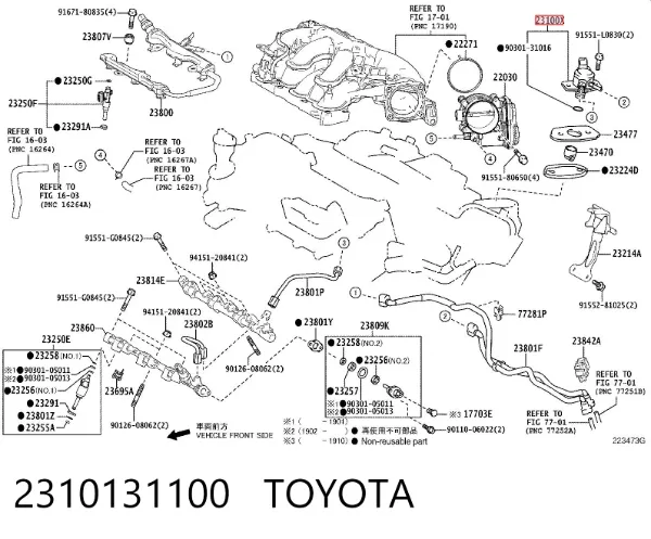 Bomba de combustível de pressão alta 2310131100 Toyota