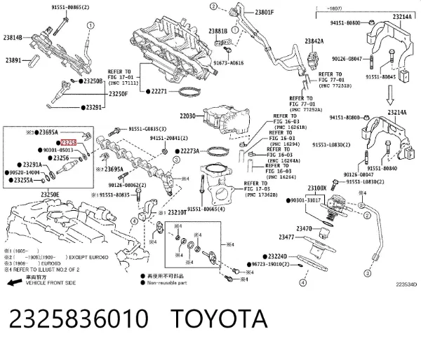  2325836010 Toyota