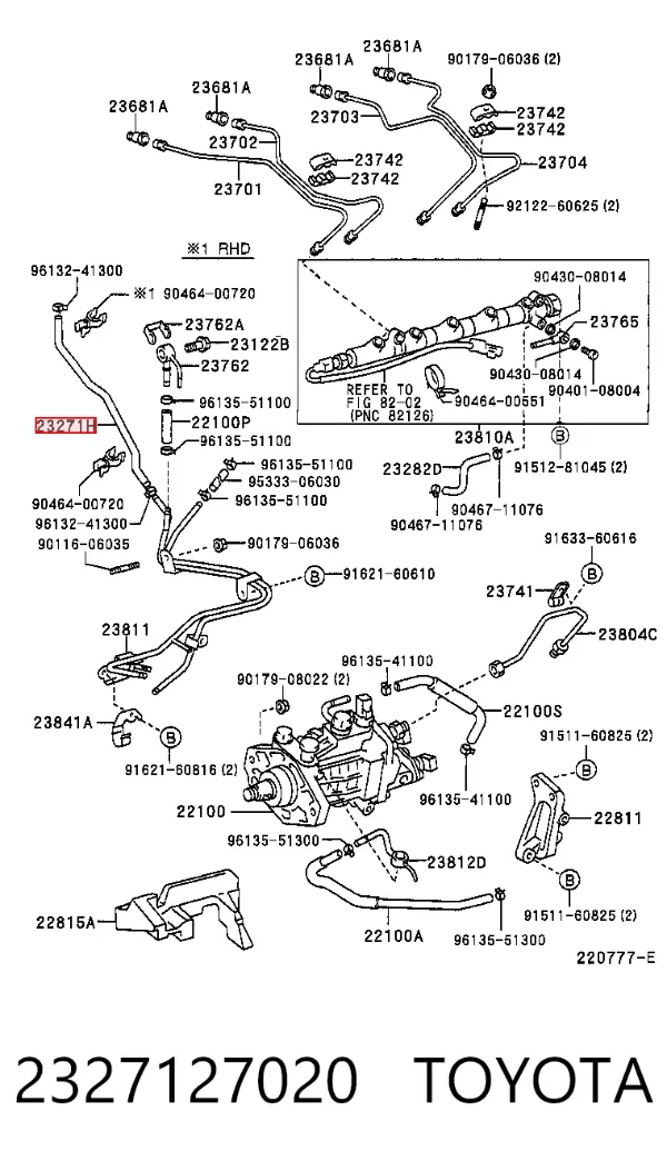  2327127020 Toyota