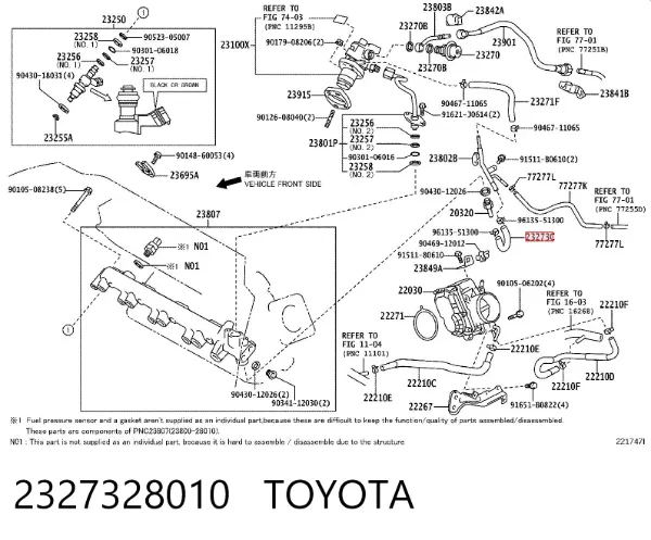  2327328010 Toyota