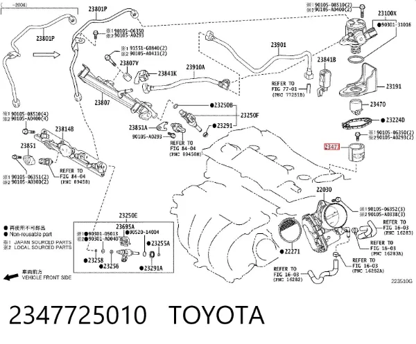  2347725010 Toyota