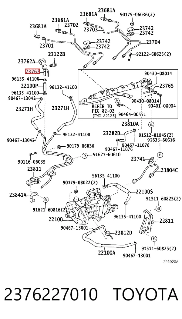  2376227010 Toyota