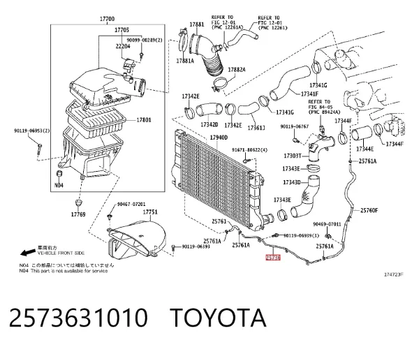  2573631010 Toyota