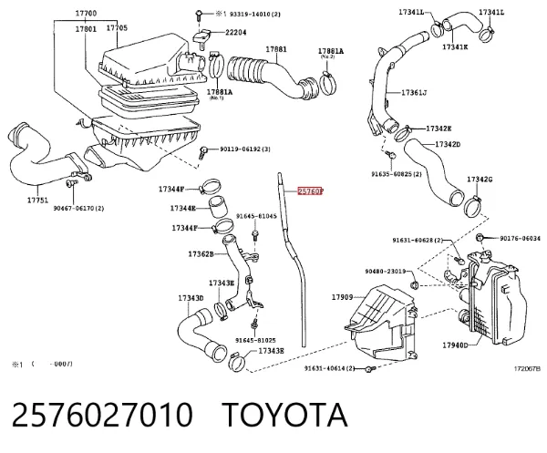  2576027010 Toyota