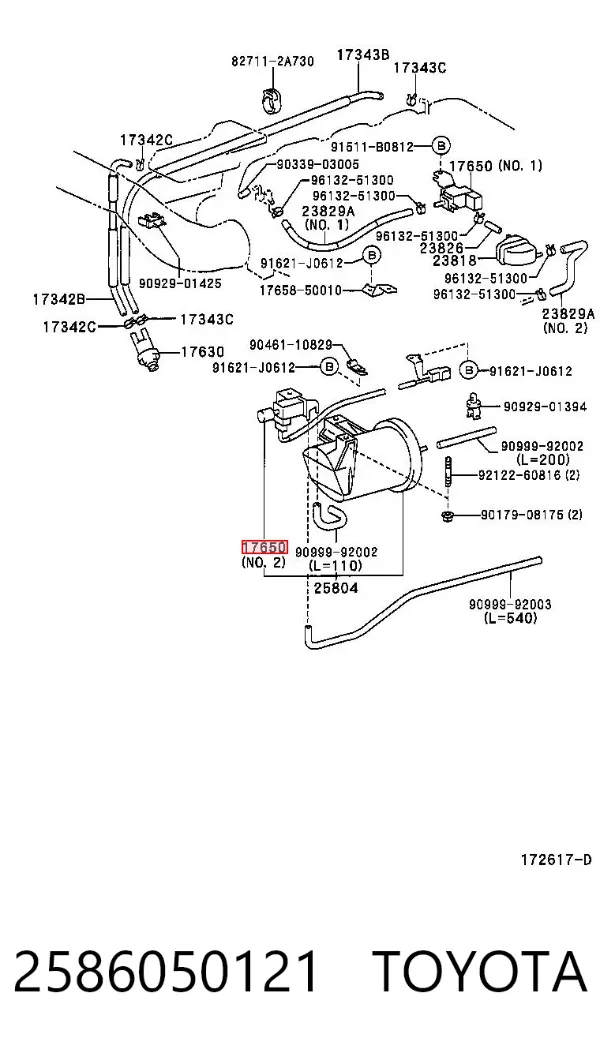  2586050121 Toyota