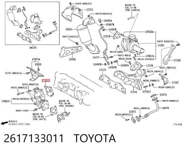  2617133011 Toyota