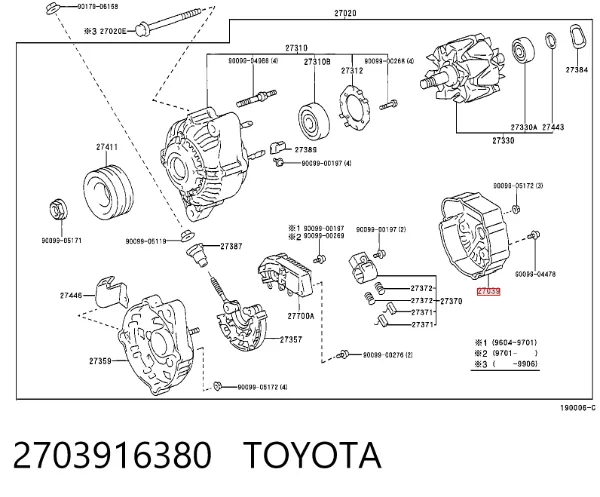  2703916380 Toyota