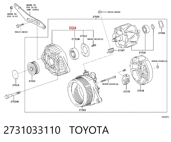  2731033110 Toyota