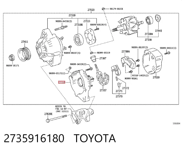  2735916180 Toyota