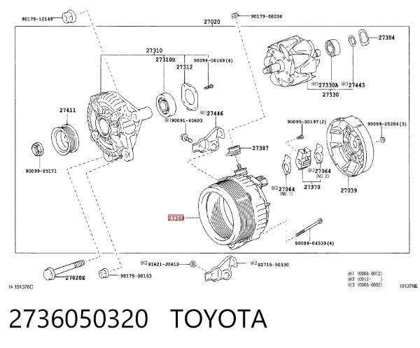  2736050320 Toyota