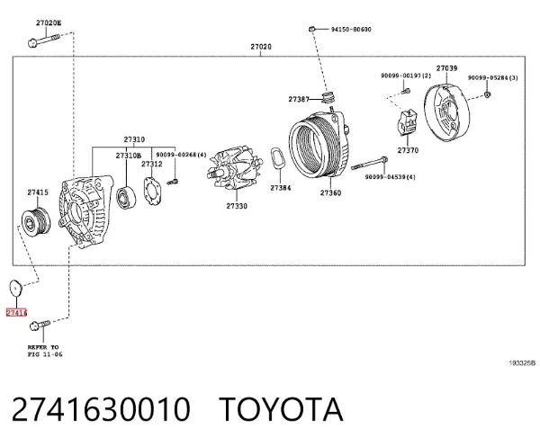  2741630010 Toyota