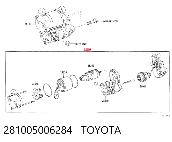 Motor de arranco Toyota Land Cruiser J200
