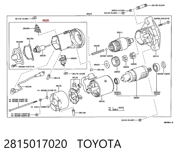  2815017020 Toyota