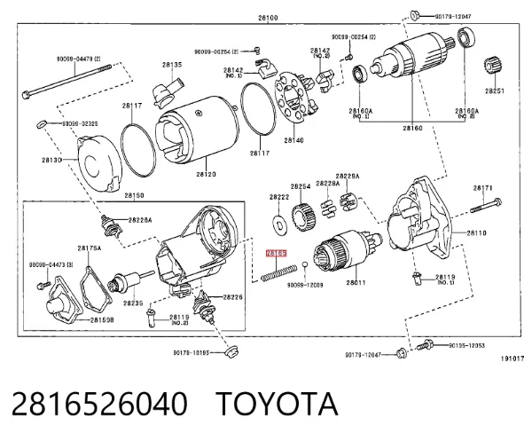  2816526040 Toyota