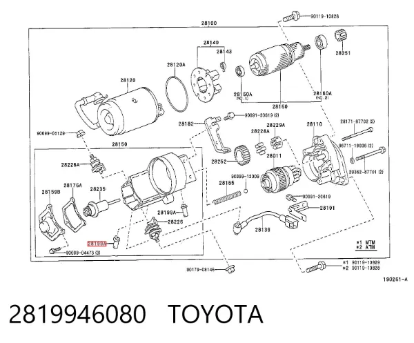  2819946080 Toyota