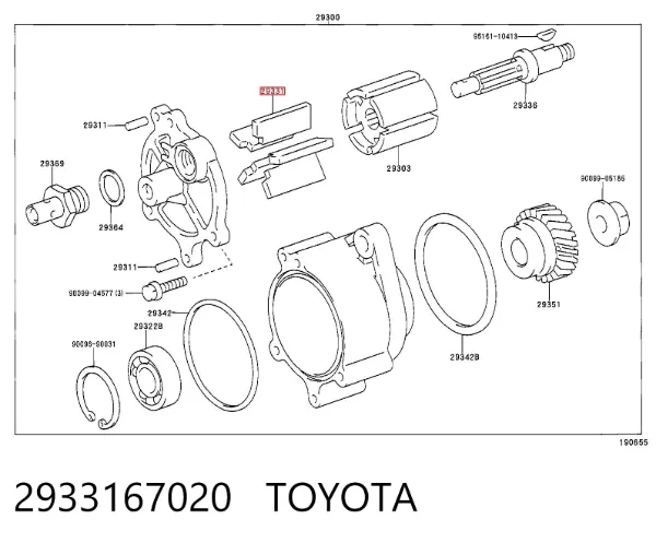 2933167020 Toyota