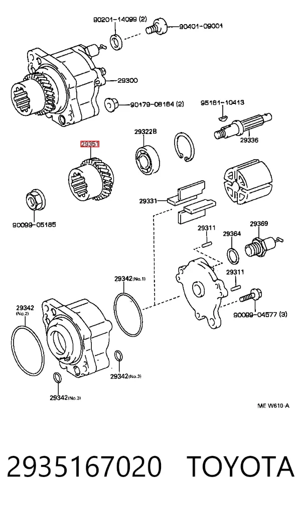  2935167020 Toyota