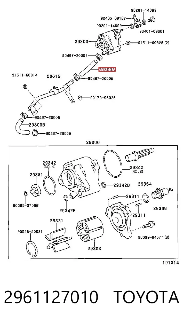  2961127010 Toyota