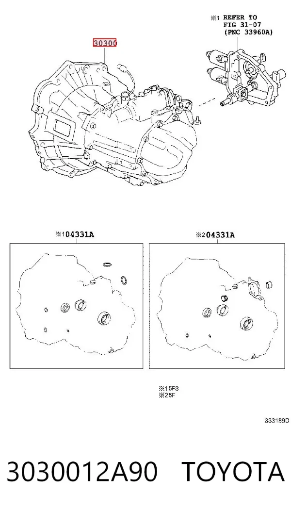 Caixa de Mudança montada (caixa mecânica de velocidades) Toyota Auris JPP