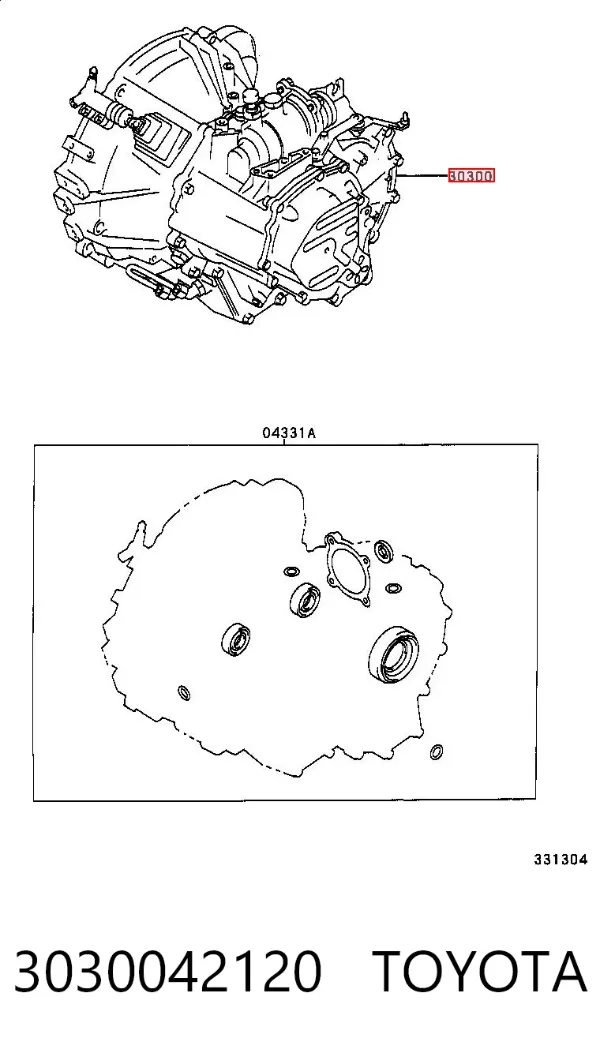 Caixa de Mudança montada (caixa mecânica de velocidades) Toyota RAV4 II