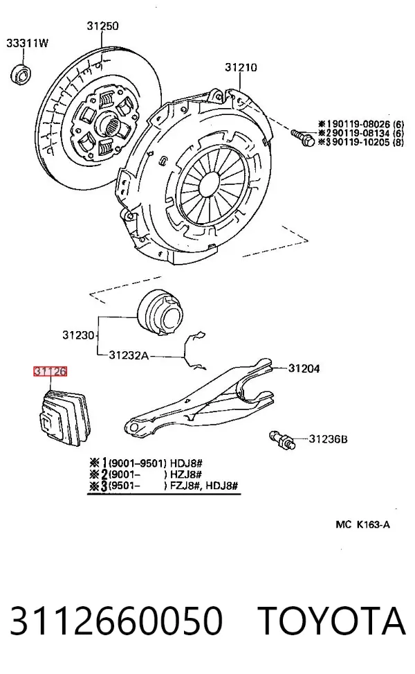  3112660050 Toyota
