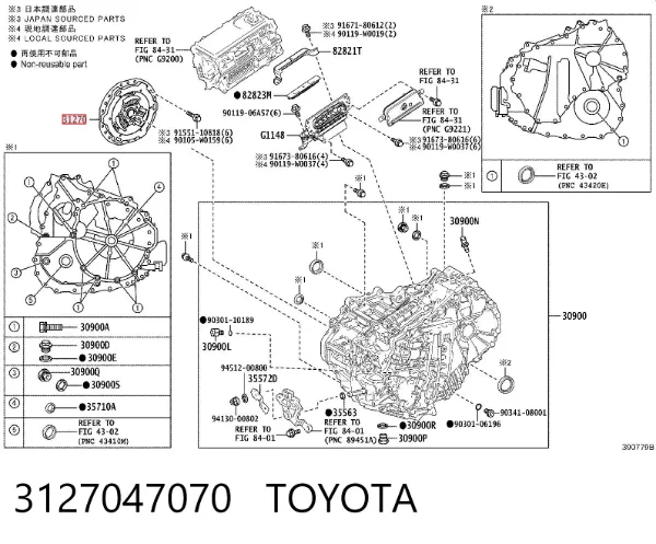 Disco de embraiagem 3127047070 Toyota