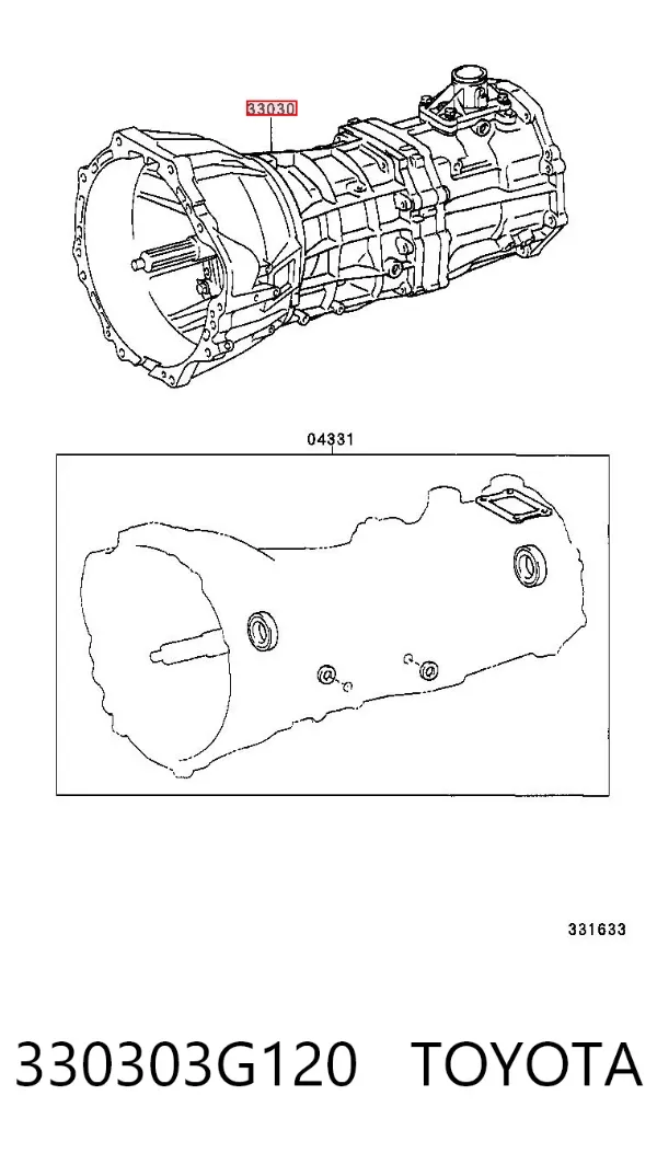 Caixa de Mudança montada (caixa mecânica de velocidades) Toyota Hilux N