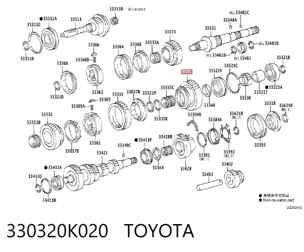  330320K020 Toyota