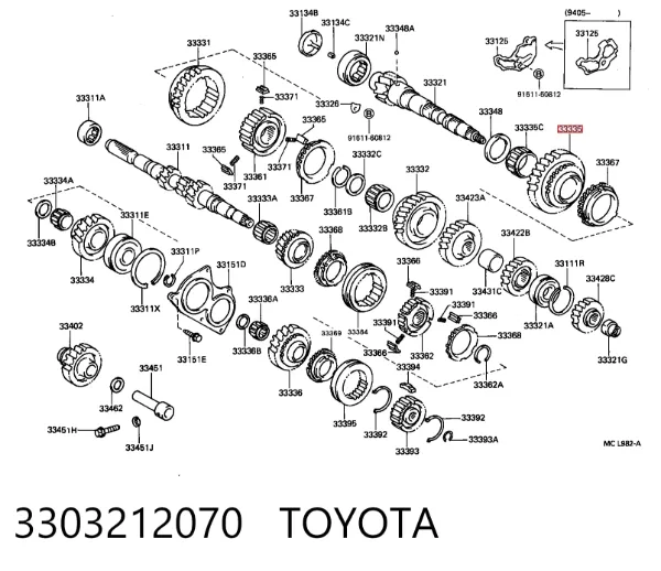  3303212070 Toyota