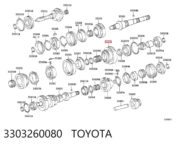 3303260080 Toyota