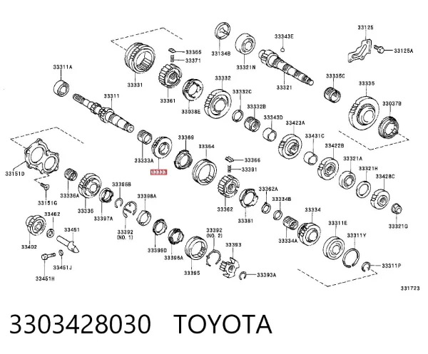  3303428030 Toyota