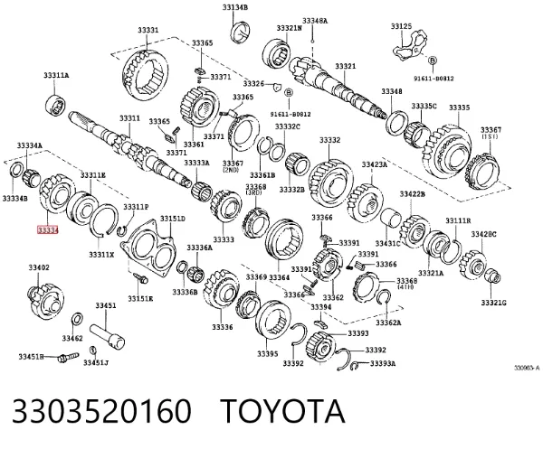  3303520160 Toyota