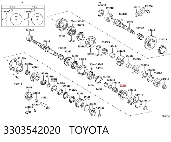  3303542020 Toyota