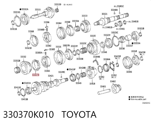  330370K010 Toyota