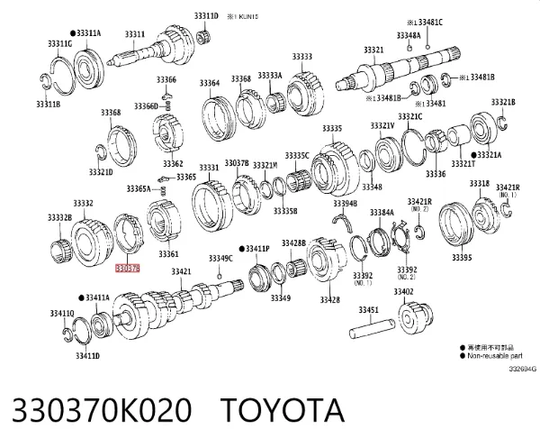  330370K020 Toyota