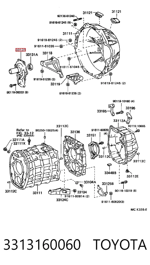  3313160060 Toyota