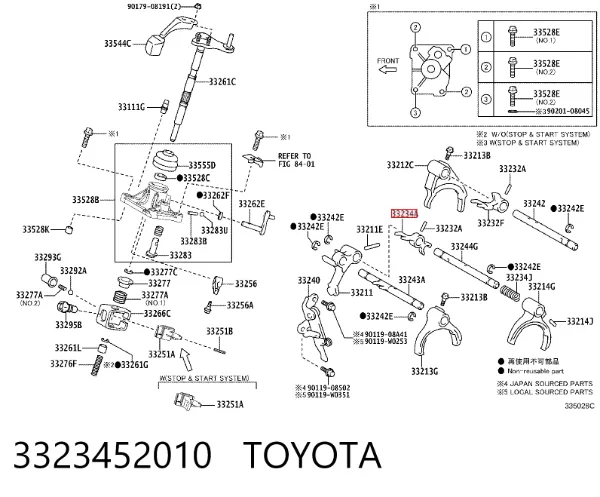  3323452010 Toyota